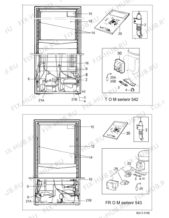 Взрыв-схема холодильника Electrolux ER3109B - Схема узла C10 Cold, users manual